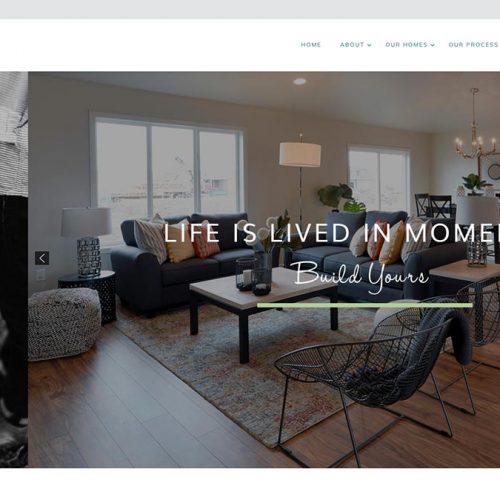 Thomsen Homes Home Page Design Featured Image