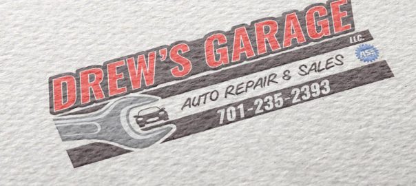 Drew's Garage Logo Design
